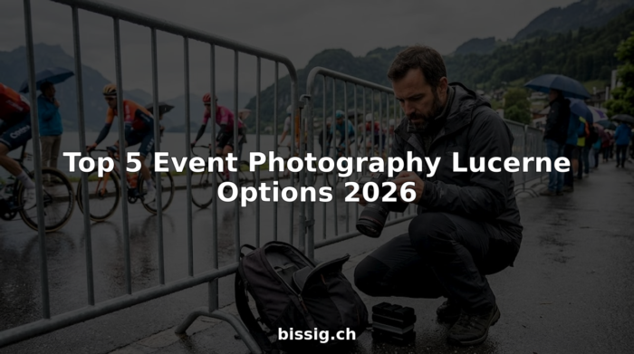 Event photographer at Lucerne outdoor cycling race
