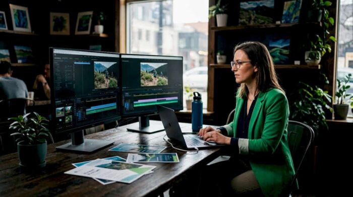 Event marketer editing video content
