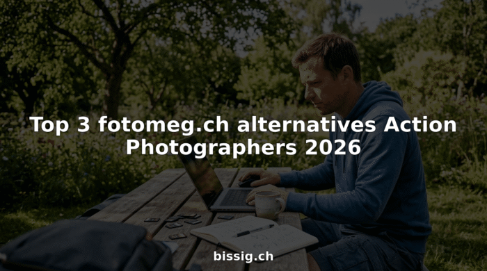 Action photographer editing photos in home studio